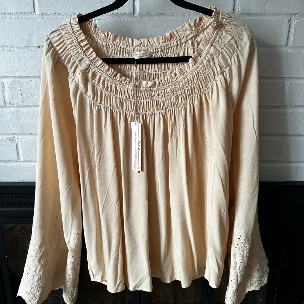 Lovestitch Cream Ruffled Skirt